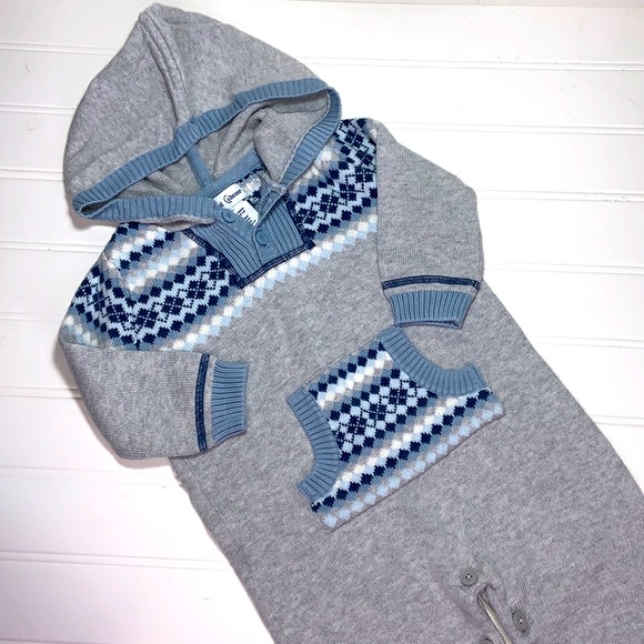 Little Red Caboose Fair Isle Sweater Outfit 6-9 - Picture 2 of 13